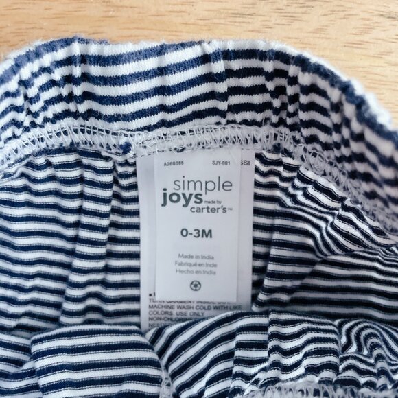 🧸 SALE! (5/$15, 8/$22, 12/$30)  Carter’s leggings 0-3m stripe baby pants - Picture 3 of 4